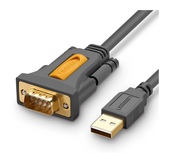 UGREEN Kabel adapter USB-A - DB9 RS-232 1.5m CR104 szary 6957303822119 - 1292704 - zdjęcie